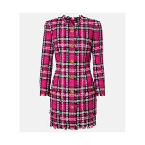 발망 플레이드 코튼 울 블렌드 미니드레스 P01117319