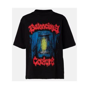 발렌시아가 프린트 코튼 티셔츠 P01158802