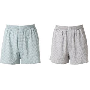 와코루 (남성팬티) 시원한 선염 면 체크 남성 트렁크팬티[WMP5435]