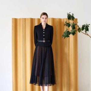 [미니멈]MZAAWO2190BK 자켓 투피스형 원피스