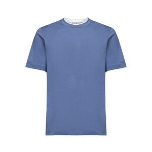 26SS 브루넬로 쿠치넬리 T 셔츠 With Faux Layering M0B137427CBL48 TP572013070