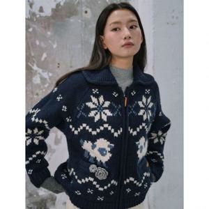 제너럴아이디어 울 블랜드 코위찬 니트 점퍼 [NAVY] WBE4L07535 383179