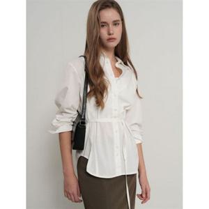 제너럴아이디어 벨티드 핀턱 셔츠 [WHITE] GF1LSH502 382596