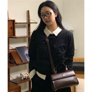 제너럴아이디어 릴렉스드 에센셜 크루넥 풀오버 [BLACK] GF1LKP510 383118