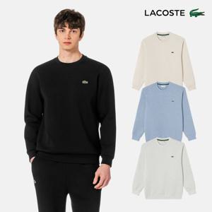 [라코스테공식] 남성 더블페이스 베이직 크루넥 스웻셔츠 SH981E-56G 4종 택1