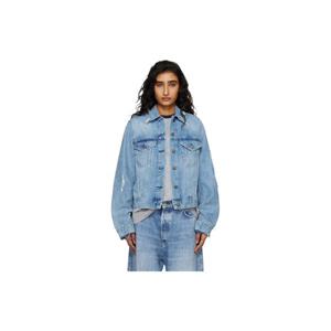 아크네 청자켓 블루 디스트레스 데님 재킷 261129F060012