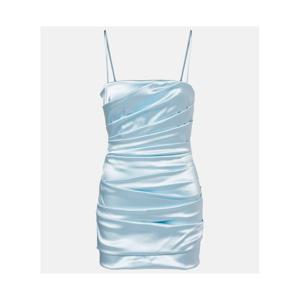 돌체앤가바나 러치드 새틴 미니드레스 P01148580