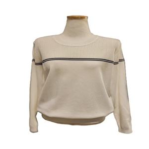 [SOUP]숲 줄 배색 라운드넥 니트 (SC4LK41)