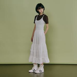 [랩]밴딩 캉캉 롱 스커트(AS1WS263)