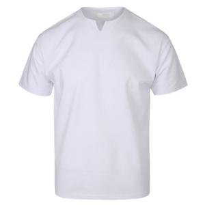 남자 캐주얼 분또 브이넥 반팔 티셔츠 RB-TSH-Q030-화이트