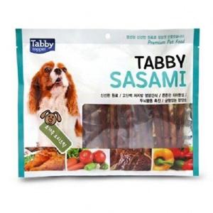 고양이간식 Tabby테비 사사미 소가죽오리스틱 300gX40개1박스