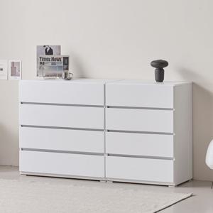 마리메종 세이디 600 4단+800 4단 속깊은 서랍장세트_착불