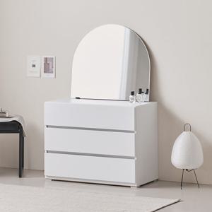 마리메종 세이디 800 3단 속깊은 서랍장+거울 화장대_착불