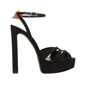 26 SS 생로랑 캔들 플랫폼 샌들 블랙 8607219QNAO