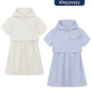 디스커버리키즈 DKOP12063 여아 프레시벤트 우븐 반팔 원피스