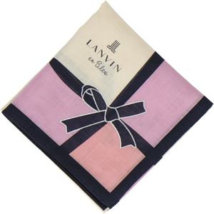 랑방 앙 블루 손수건 여성용 프린트 손수건 17306010 여성용 핑크 [A]