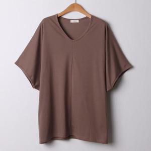 [강물처럼]아이우먼 코튼브이넥절개반팔티 ILE027M402 빅사이즈