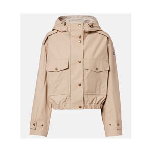 몽클레어 Carex 크롭 후드 코튼 블렌드 포플린 재킷 P01141854