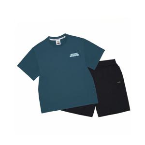 [내셔널지오그래픽키즈][온라인전용] K262UPB902 에어로쿨 5부 상하 SET GREEN