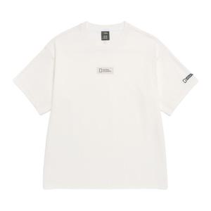 N262MTS570 [NRN] 네이쳐 냉감 로고 세미오버핏 반팔 티셔츠 O/WHITE