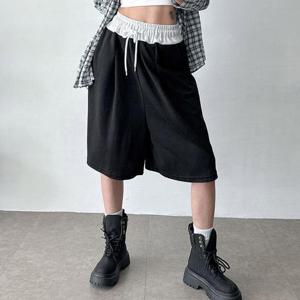 [강물처럼]아이우먼 힙스타밴딩버뮤다팬츠 NOU983M509 빅사이즈