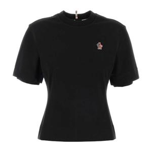 몽클레어 스몰 체스트 로고 스트레치 코튼 티셔츠 L10988C00009