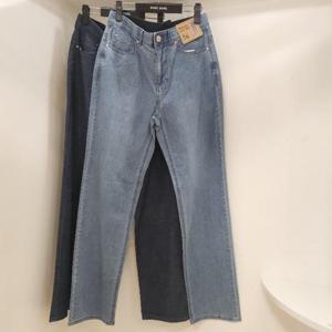 뱅뱅 HC15 뱅뱅 봄 여름 쿨맥스 허리인밴드 밑위가 긴 스판 일자 청바지 NQM176