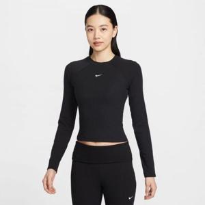 나이키 스포츠웨어 칠 니트 여성 롱슬리브 골지 탑 - 010 IF0237 307351