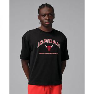 나이키 조던 플라이트 에센셜 남성 박시 그래픽 티셔츠 - 블랙유니버시티 레드 IF3121-010 274088