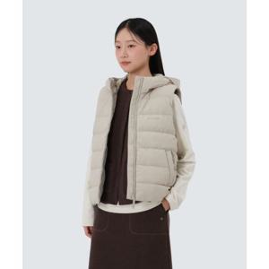 스노우피크 SNOWPEAK APPAREL 랜드 여성 후드 경량 다운 베스트 (S25WWGDV63) Light Beige S25WWGDV63LE 338293