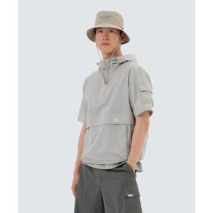 스노우피크 SNOWPEAK APPAREL 루트 후드 반팔 아노락 (S25MMRAN65) Light Gray S25MMRAN65LG 338360