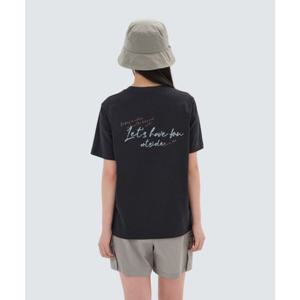 스노우피크 SNOWPEAK APPAREL 아스킨 여성 레터링 반팔 티셔츠 (S25MWFTS85) Dark Navy S25MWFTS85DN 337450