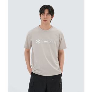 스노우피크 SNOWPEAK APPAREL 아스킨 빅로고 반팔 티셔츠 (S25MUFTS67) Sand Beige S25MUFTS67SE 337517