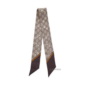 [구찌] FW25 여성 GG 프린트 넥 보우 663719 3G001 2276