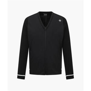 데상트 GOLF 남성 우븐 리드 니트 V넥 가디건 (DP12MFKO22) DP12MFKO22_BLKG 279753