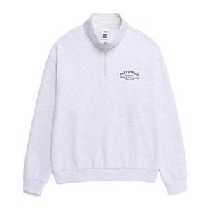 내셔널지오그래픽 26SS 론트라 그래픽 세미오버핏 하프집업 맨투맨 N261USW022 331233