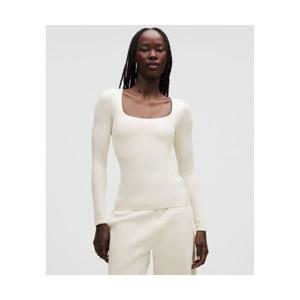 룰루레몬 LULULEMON 원더모스트 Ultra Soft Nulu 스퀘어넥 롱슬리브 셔츠 LW3JHES-033454 362754