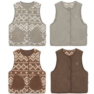 노르디스크 휘게 노르딕패턴 플리스 베스트 (Reversible) - W OWW25601_2Color 342625