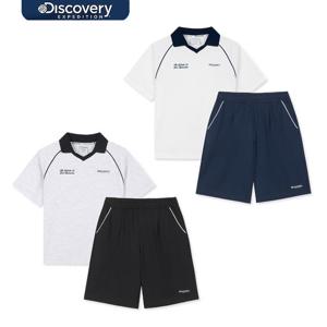 디스커버리키즈 DKAZ15063 키즈 카라 반팔티+팬츠 2SET