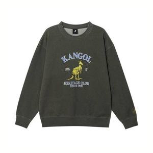 캉골 빈티지 캥거루 스웨트셔츠 1787 카키 380568