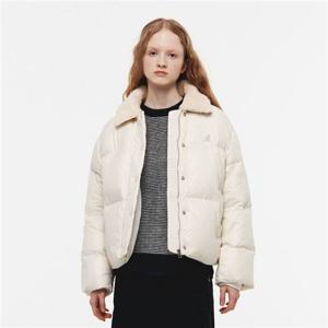 캉골 우먼스 시어링 칼라 다운 자켓 8177 아이보리 KRFWJP81770 380014