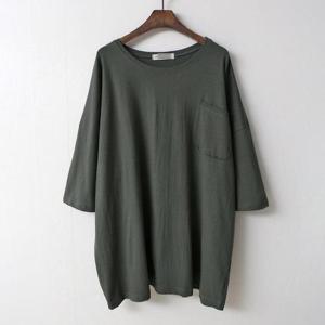 [강물처럼]아이우먼 소프트포켓박스롱티 NOC505M505 빅사이즈 (3