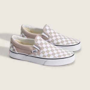 [반스] 클래식 슬립온 컬러 띠어리 체커보드 베이지 VN000D6YH2B