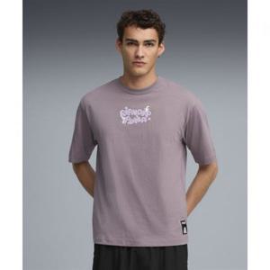 푸마 X 립앤딥 박시 그래픽 티 - 플럼 잼 632413-64 366657