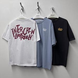 인터크루 HC10 남여)1도변형폰트반팔티셔츠 ITA2TR01A