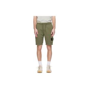 스톤아일랜드 반바지 카키 6200011 오가닉 코튼 플리스 쇼츠 261828M193016