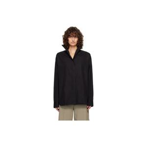 토템 셔츠 블랙 샤프 포플린 셔츠 261771F109013