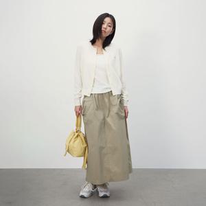 캉골 우먼스 니트 가디건 1918 크림 KSEWKN19180