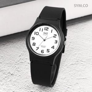 큐앤큐 VP46J-005Y 시인성 좋은 캐쥬얼 시험 학생 수능 남녀공용 우레탄 시계 d