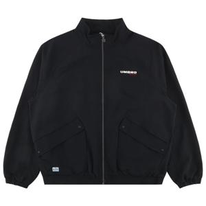 엄브로 린넨라이크 스탠넥 블루종 바람막이 자켓 UR121CJK35BLK